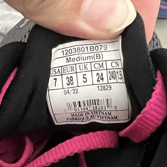 Brooks Ghost 15 Womens 7B Gray Purple Athletic Running Sneakers Comfort Shoes - Picture 6 of 6